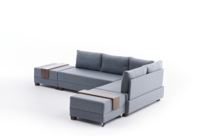 Coltar dreapta extensibil Fly Albastru 210x70x280 cm - Img 6