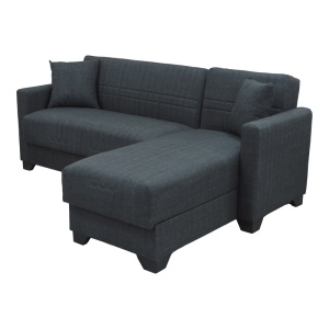 Coltar extensibil reversibil, Stashio, Antracit, 202x143x84 cm - Img 6