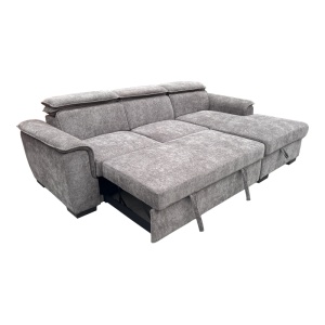 Coltar extensibil stanga, Lemance, Gri, 255x168x82 cm - Img 3
