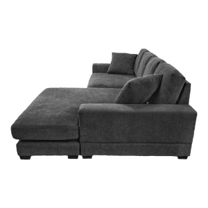 Coltar reversibil Cornerdo Gri inchis 265x175x85 cm - Img 5