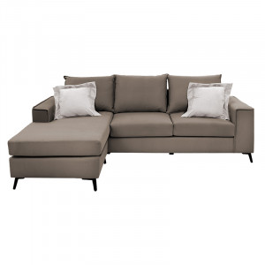 Coltar reversibil Fabulous material culoare mocha - crem240x165x95cm - Img 2