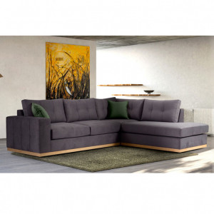 Coltar Stanga Boston Gri Inchis - Natural 280x225x95 cm - Img 2