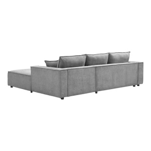 Coltar stanga Maden, Gri, 279x203x90 cm - Img 6