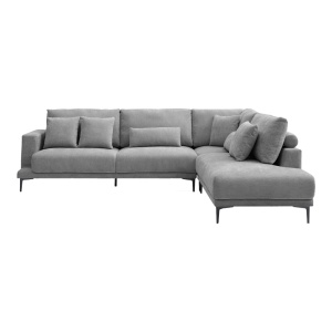 Coltar stanga Maliva, Gri, 280x210x100 cm - Img 4