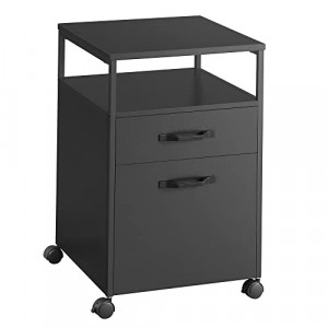 Comoda birou, Vasagle, Negru, 42 x 44 x 66.5 cm - Img 2