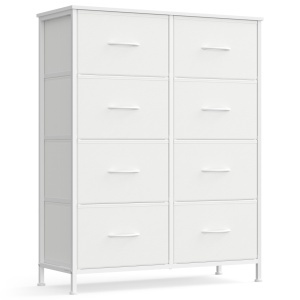 Comoda cu sertare Songmics Alb 76.7x30x95.2 cm - Img 2