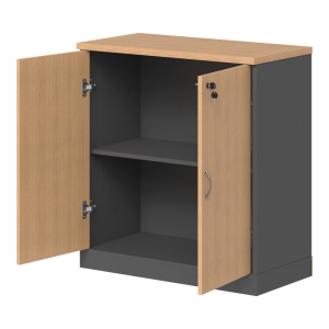 Comoda joasa Fesialo, Antracit, 80x41x80 cm - Img 2