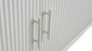 Comoda PALMA, Gri deschis, 45x75x160 cm - Img 2