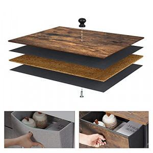 Comoda, Songmics, Negru , 80x30x71 cm - Img 4