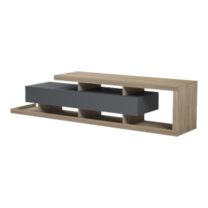 Comoda TV, Arbero, Antracit, 198x40x45 cm - Img 5