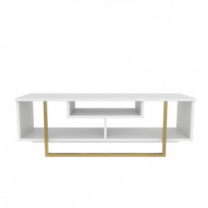 Comoda TV Asal 120 - Gold, Alb - Img 6