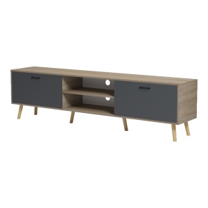 Comoda TV, Gorna, Pako, Antracit 180x35x48.6 cm - Img 5