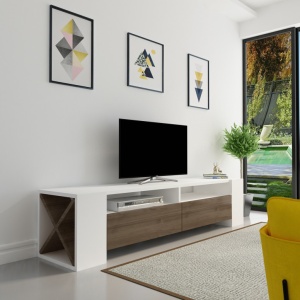 Comoda TV Sosruko Walnut-Alb - Img 4