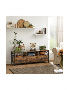 Comoda TV, Vasagle, 40 x 147 x 50 cm, LTV301B01, Maro Rustic - Img 3