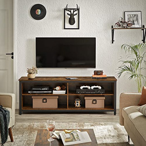 Comoda TV, Vasagle, Negru , 147x40x60 cm