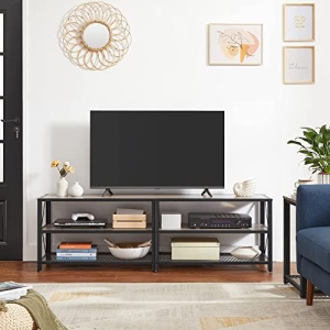 Comoda TV, Vasagle, Negru-Ivoar, 160x39x52 cm - Img 3