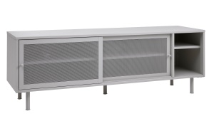 Comoda TV VEEP, Gri deschis, 45x55x160 cm - Img 2