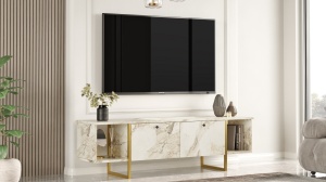 Comoda TV VG30 Alb 160x47.6x40 cm - Img 4