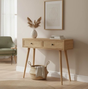 Consola Oslo Sonoma 100x29x81 cm