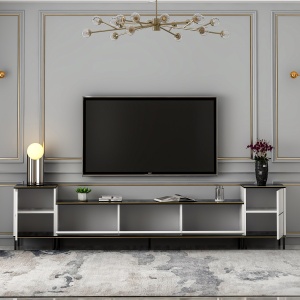 Consola TV Imaj Alb 180x45.2x35 cm - Img 5