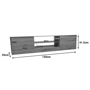 Consola TV Sasa I Sonoma 150x35x41.5 cm - Img 5