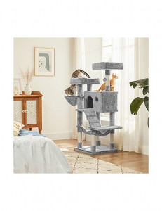Copac pentru pisici, Feandrea, PCT162W01, Gri, ‎49 x 49 x 135 cm - Img 3