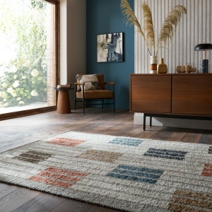 Covor Alder Boucle Blocks Multicolor 140x200 cm