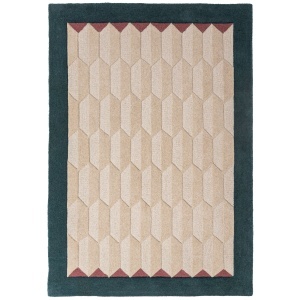 Covor Apex Border Wool Turcoaz 200x290 cm - Img 5