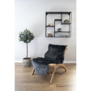Covor Artificial blana de miel, Gri, 180x60x6.5 cm