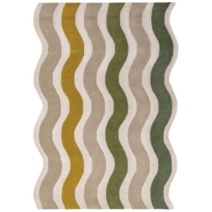 Covor Cascade Wool Verde 200x290 cm - Img 6