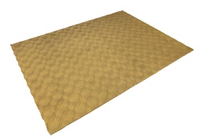 Covor Diamond Cut Galben inchis 200x290 cm - Img 2
