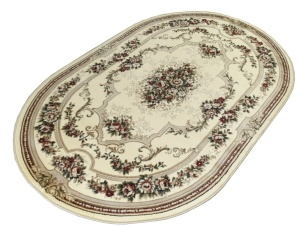 Covor Oval, Lotos, Crem, 60x110 cm, Delta Lotos 574 100 - Img 3
