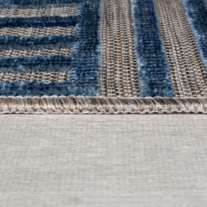 Covor Piatto Vigo Blocks Albastru 80X150 cm, Flair Rugs - Img 3