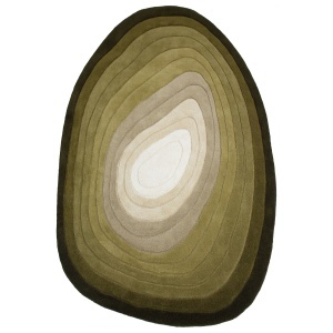 Covor Puddle Ombre Wool Verde 160x230 cm - Img 2
