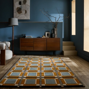 Covor Quadro Wool Multicolor 140x200 cm