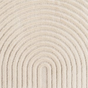 Covor rotund Art boho V2 Crem 80x80 cm - Img 6