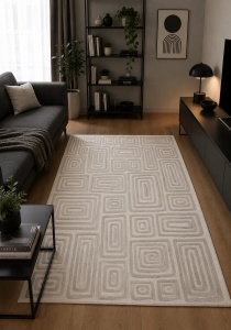Covor, Sofia, Alb, 120x170 cm, Delta Sofia 41012 1002