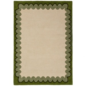 Covor Wiggle Wool Verde oliv 160x230 cm - Img 5