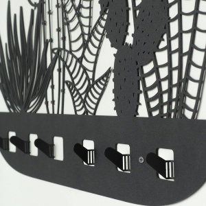 Cuier Cactus APT612 Negru 68x44 cm - Img 4