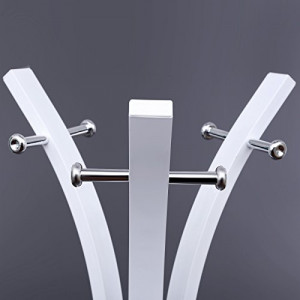 Cuier, Songmics, Alb, 176x50x50 cm - Img 6