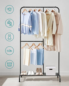 Cuier, Songmics, Negru, 105×50×195 cm - Img 6