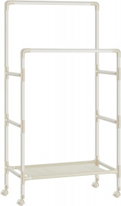 Cuier stender, Songmics, Alb, 83x44x160 cm - Img 2