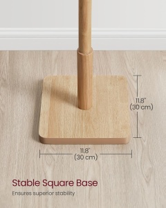 Cuier tip pom Vasagle Cappuccino 30x30x173.6 cm - Img 4