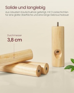 Cuier Vasagle Bej 47x47x175 cm - Img 3
