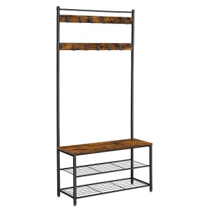 Cuier, Vasagle, Negru , 85x32x175 cm - Img 2