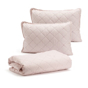 Cuvertura dublu trafic 200x220 Sweet V9 Roz, 2 perne 50x70 cm