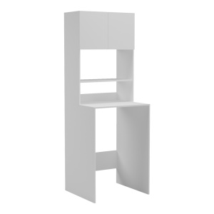 Dulap baie masina de spalat, Chaxe, Alb, 65x60x183.6 cm - Img 2