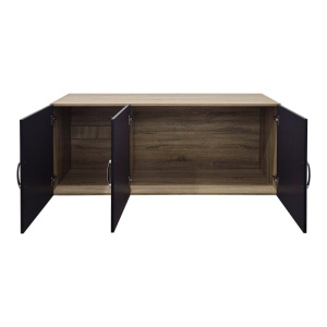 Dulap cu 3 usi, Alvia, Antracit, 51x150x60 cm - Img 2