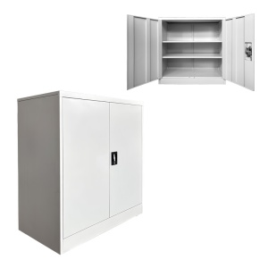 Dulap fiset din metal Armon Gri deschis 90x45x90 cm