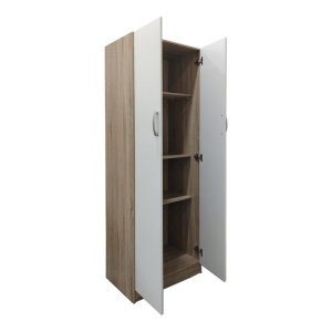 Dulap haine cu 2 usi Lego Alb Maro 60x42x180 cm - Img 2